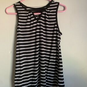 Black and White Striped Tunic